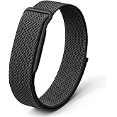 Nylon Sport Replacement Strap Compatible with Google Fitbit Air | Lightweight Soft Loop Band for Women Men, Micro-Adjustable Breathable Wristband