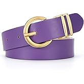 WHIPPY Women Leather Belt Fashion Design belt Gold Buckle Ladies Belt for Jeans Pants Dresses