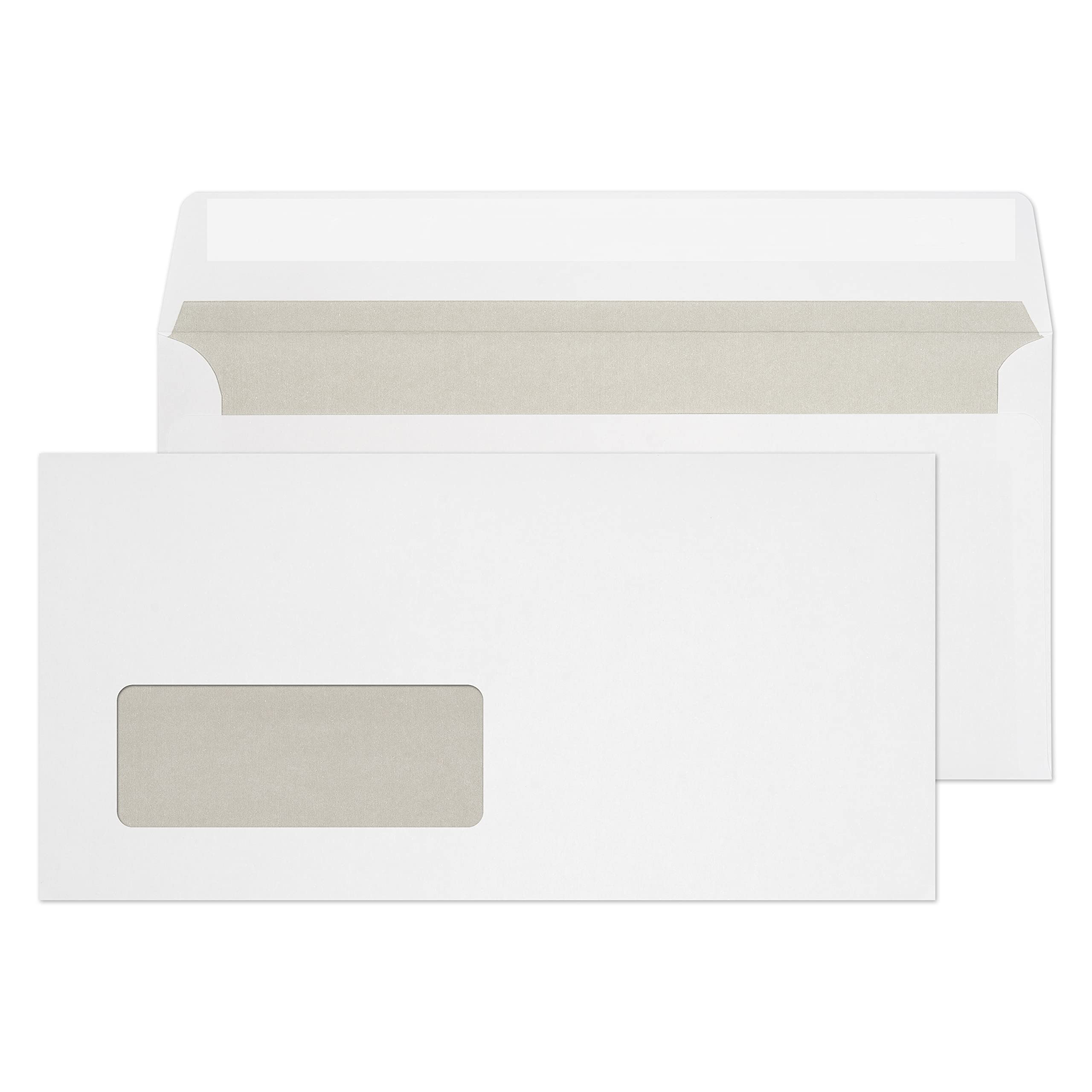Blake Purely Everyday DL 110 × 220 mm 80 gsm Everyday Mailing Self-Adhesive Envelopes (12774/100 PR) White - Pack of 100