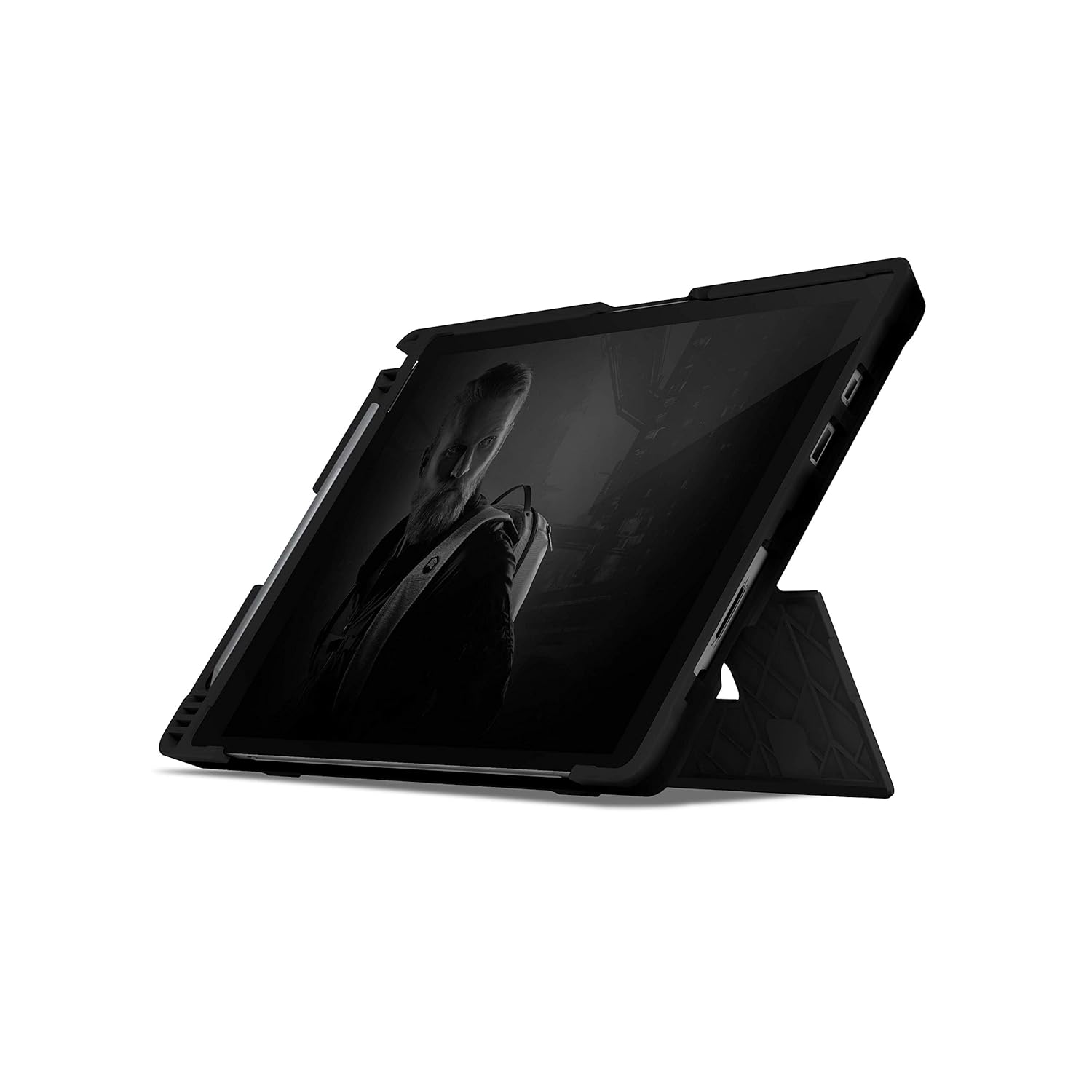 Stm Dux Shell For Microsoft Surface Pro 7 6 5 And 4 Model With Pen Holder Slim Lightweight And Super Protective Black Amazon In Electronics