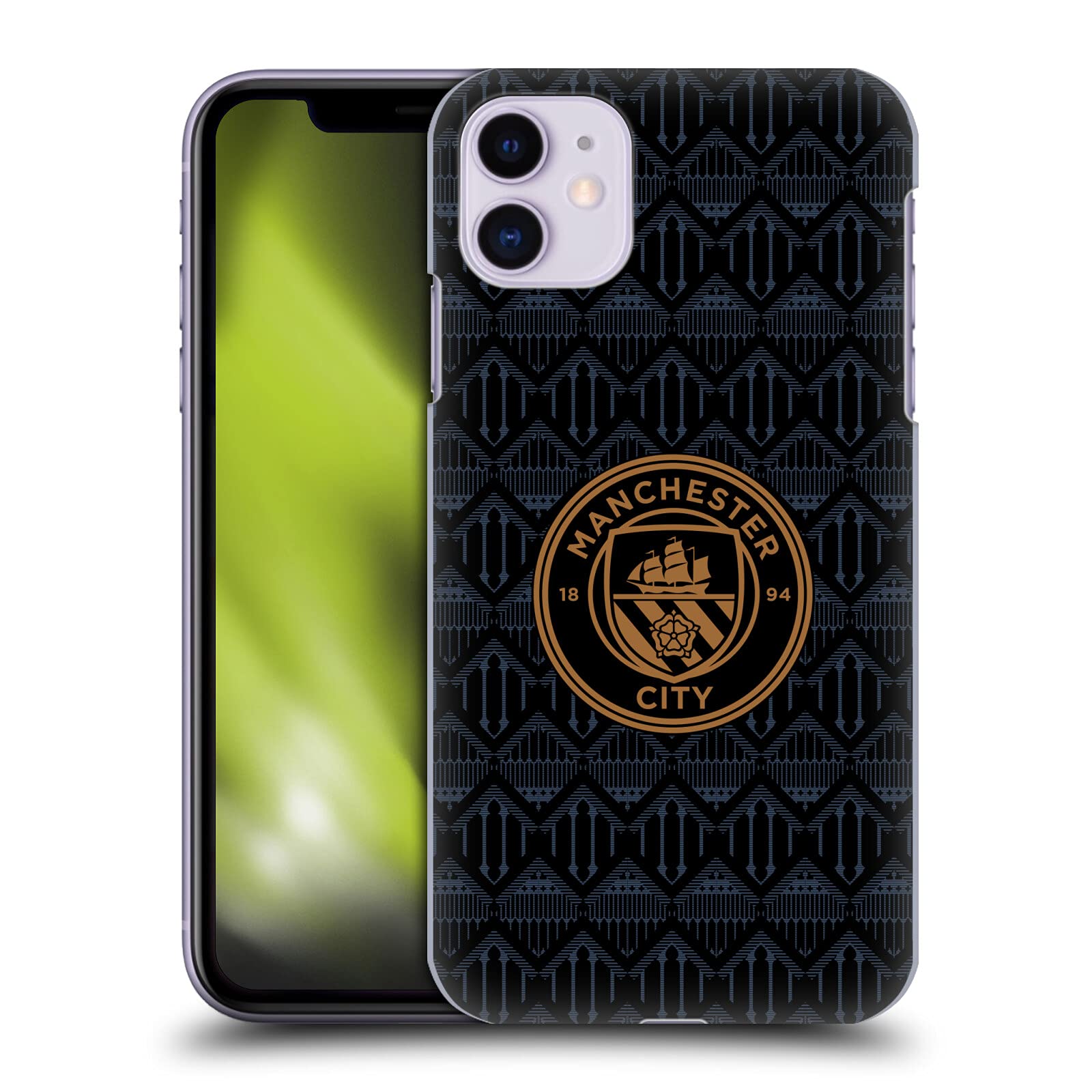 Head Case Designs Officially Licensed Manchester City Man City FC Away 2020/21 Badge Kit Hard Back Case Compatible With Apple iPhone 11