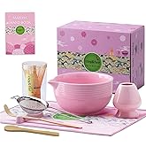Clay&Fire Matcha Whisk Set, 9 pcs Ceramic Matcha Set, Gifts for Women,Matcha Bowl with Spout and Whisk, Matcha Kit for Matcha Lovers, Ideal Gift Christmas, Birthday, Anniversary