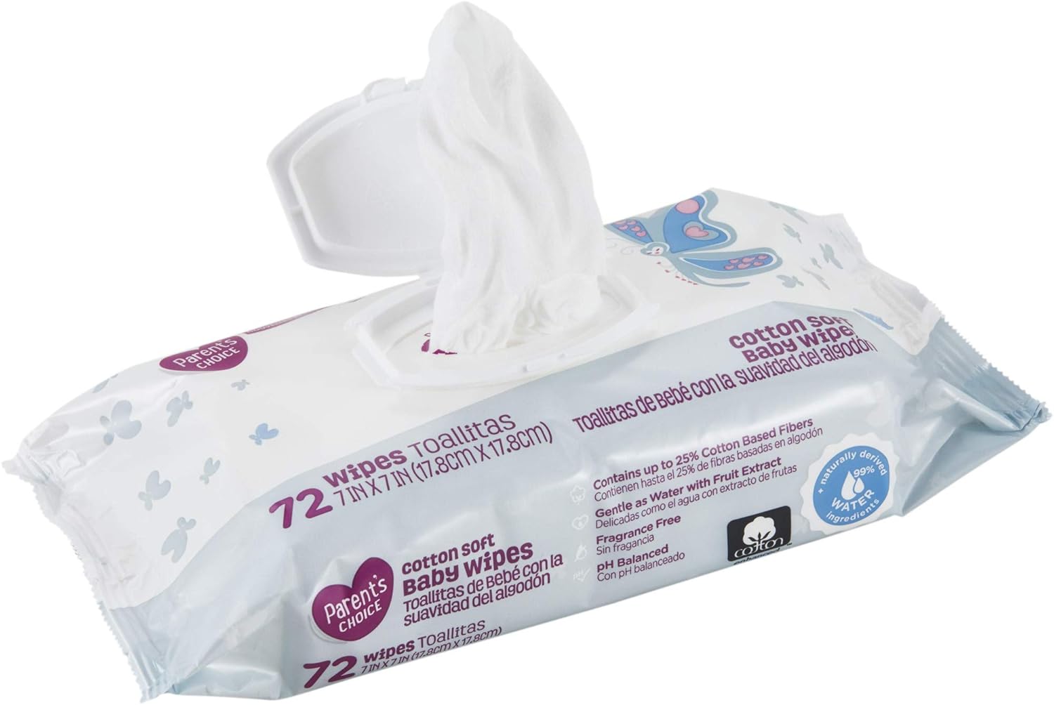 parent's choice cotton wipes