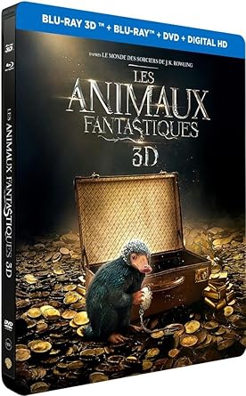 Les Animaux Fantastiques Edition Limitee Steelbook Le Monde Des Sorciers De J K Rowling Blu Ray 3d Combo Blu Ray 3d Blu Ray Dvd Edition Boitier Steelbook Amazon Fr Eddie Redmayne