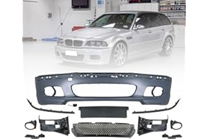 YDDCHF E46 M3 Front Bumper Cover Grille Kit Compatible with 1999 2000 2001 2002 2003 B-MW E46 M3 4dr 2dr SEDAN 51118195284