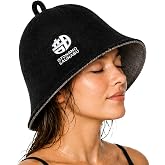 100% Cotton Sauna Hat, Double-Layer Reversible Cap, Japanese Design