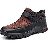 COSIDRAM Mens Snow Boots Outdoor Winter Warm Hiking Ankle Boots Anti Slip Insulated Work Shoes