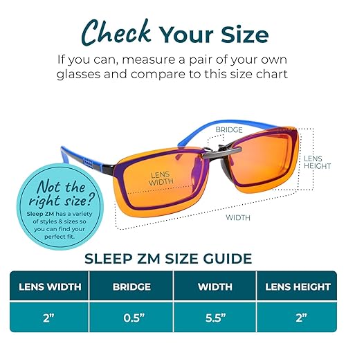 Sleep ZM Blue Light Blocking Glasses for Women Men Better
