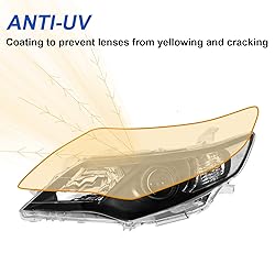 ALZIRIA Headlight Assembly Compatible With 12 2012