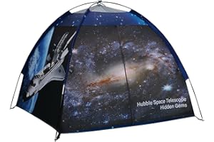 Mnagant Play Tent for Boys and Girls- Space Shuttle Atlantis with Hubble Dome Tent for Kids Gift- ToddlerPop Up Tent Playhous