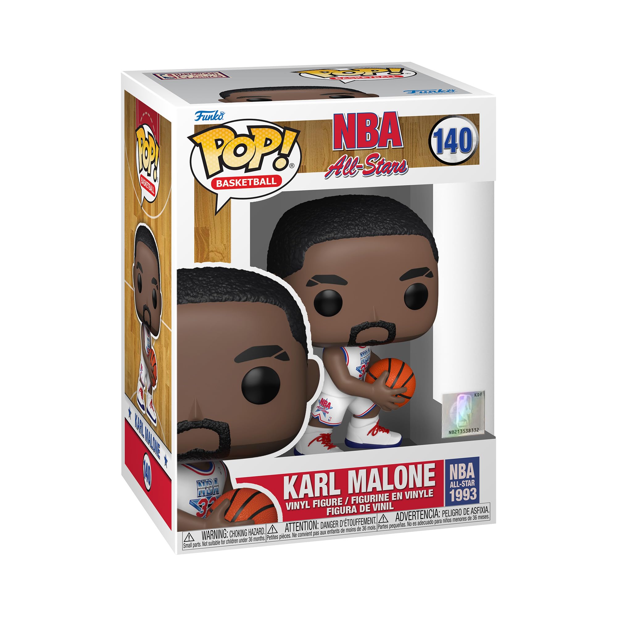 Funko POP! NBA Legends-Karl Malone - (White All Star Uni 1993) - Collectable Vinyl Figure - Gift Idea - Official Merchandise - Toys for Kids & Adults - Sports Fans - Model Figure for Collectors