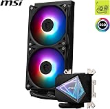 MSI MAG I240 AIO CPU Liquid Cooler ARGB Dual-Chamber Pump view 3