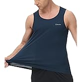 Cakulo Mens Tank Tops Big and Tall Swim Shirts Running Quick Dry Workout Sleeveless Summer Beach Muscle Athletic Top