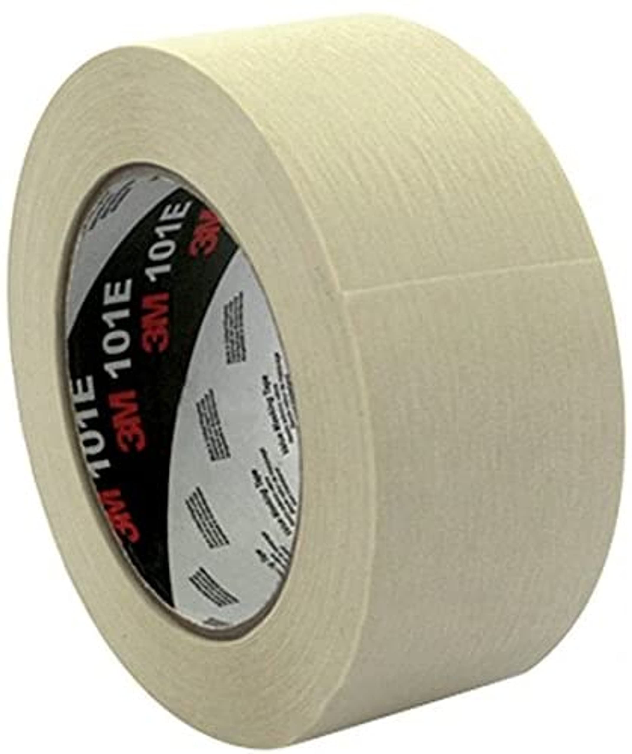 3M UU001577806 101E Value Masking Tape, 48 mm x 50 m, Beige (Pack of 6)