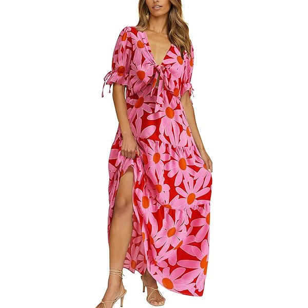 knee length dresses for ladies Baltic Born Womens Monte Tiered Maxi Dress | Green Multi main image 0