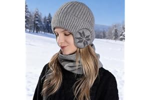 Winter Warm Knitted Hat Men Women Thick Earmuff Wool Beanie Outdoor Windproof Thermal Ear Protection Bonnet Cap