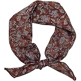 Pemilosci Retro Style Large Cotton Blend Hair Bandana Headband, Head Wrap, Hair Neck Scarf for Women 24 x 24 inch