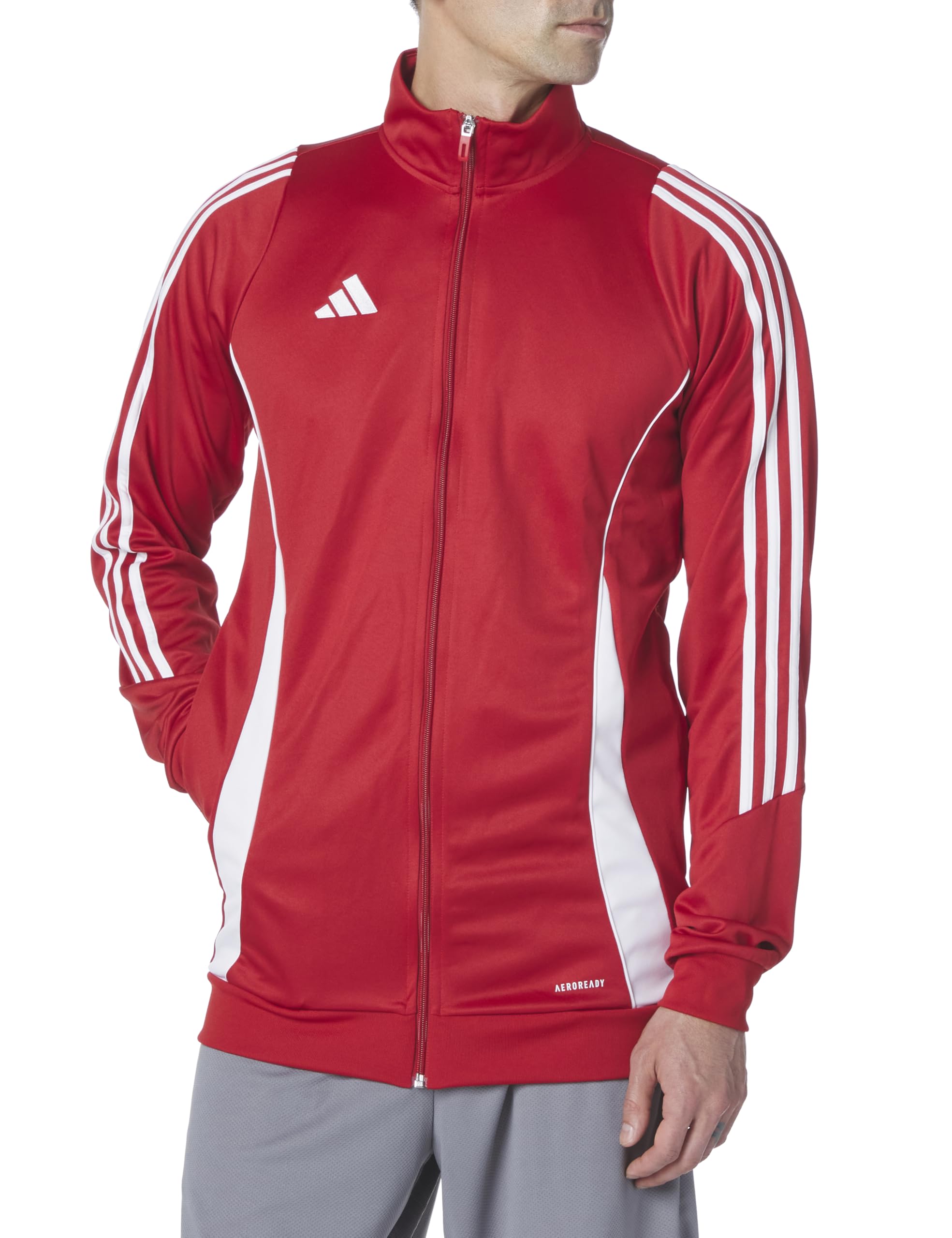 adidas mens Tiro 24 Training Jacket, Team Power Red/White, Large