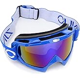 ZJNUO Motorcycle Dirt Bike ATV Goggles Off Road Motocross Riding Racing MX UTV Goggles Windproof Dustproof Scratch Resistant Goggle for Adults Men Women and Youth