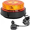 Agrieyes Magnetic Strobe Lights with Replaceable Lens, LED Flashing Beacon Light for Trucks, Tractor, Vehicles, Car, Golf Car