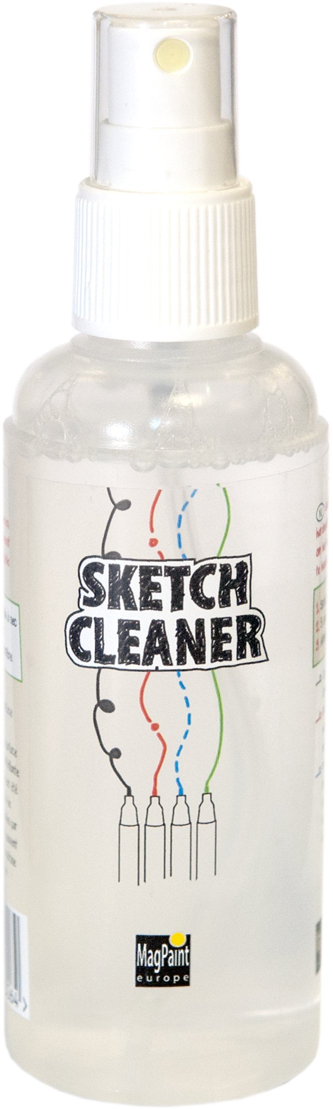MagPaint - Sketch Cleaner - SketchPaint Whiteboard Cleaner Spray - For SketchPaint and other Dry Erase Surfaces - Non-Toxic - Removes Stubborn Marks and Stains - 125 ml