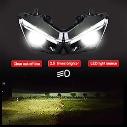 KT LED Headlight Assembly for Kawasaki Ninja 400