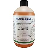 Biopharm Potassium Dichromate Solution, 0.100 Normal, 500 mL (1.06 Pint) | Made In USA. For Stoichiometric Determination, Including of Thiosulfate and Ferrous Ion.