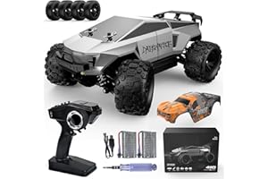 kolegend 2-in-1 RC Cyber Monster Truck & Drift Car for Adults 1/18 Scale 4WD 40KM/H All-Terrain Fast RC Car with 2.4Ghz Radio, 2 Batteries & 2 PVC Shells RTR