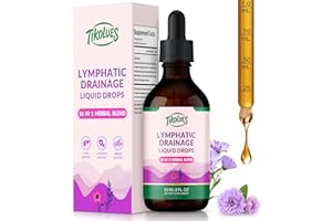 TIKOLUES Lymphatic Drainage Drops | Organic Lymphatic Cleanse Immune Support Supplement | Lymphatic Support with Echinacea & Elderberry | Herbal Blend | Non-GMO | 2 Fl Oz