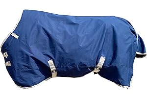 XUANNIAO 1200D Horse Blanket Winter Waterproof,220g Warm Cotton Filling Liner 1200D Premium Turnout Horse Blanket,Medium Weight Waterproof Blanket 72 inches,135cm