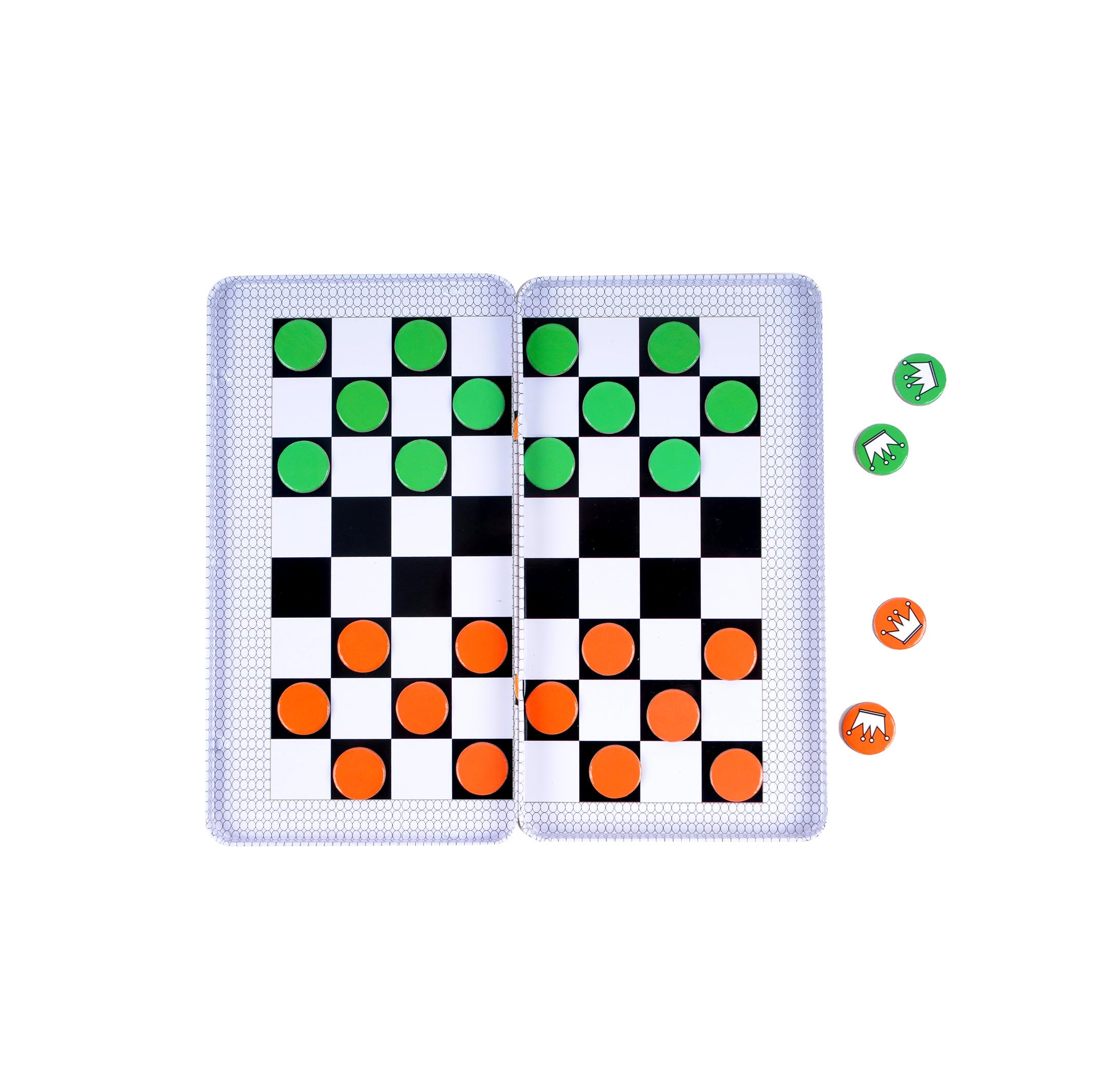 The Purple Cow Magnetic Travel Checkers Game - Board Games for Kids and Adults. Great for Travel.