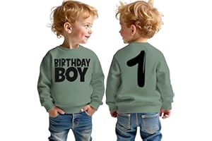 AG AGUU Birthday Boy Sweatshirts 1-8 Years Old Birthday Shirts Kids Pullover Toddler Baby Boy B-day Party Outfits Fall Tops