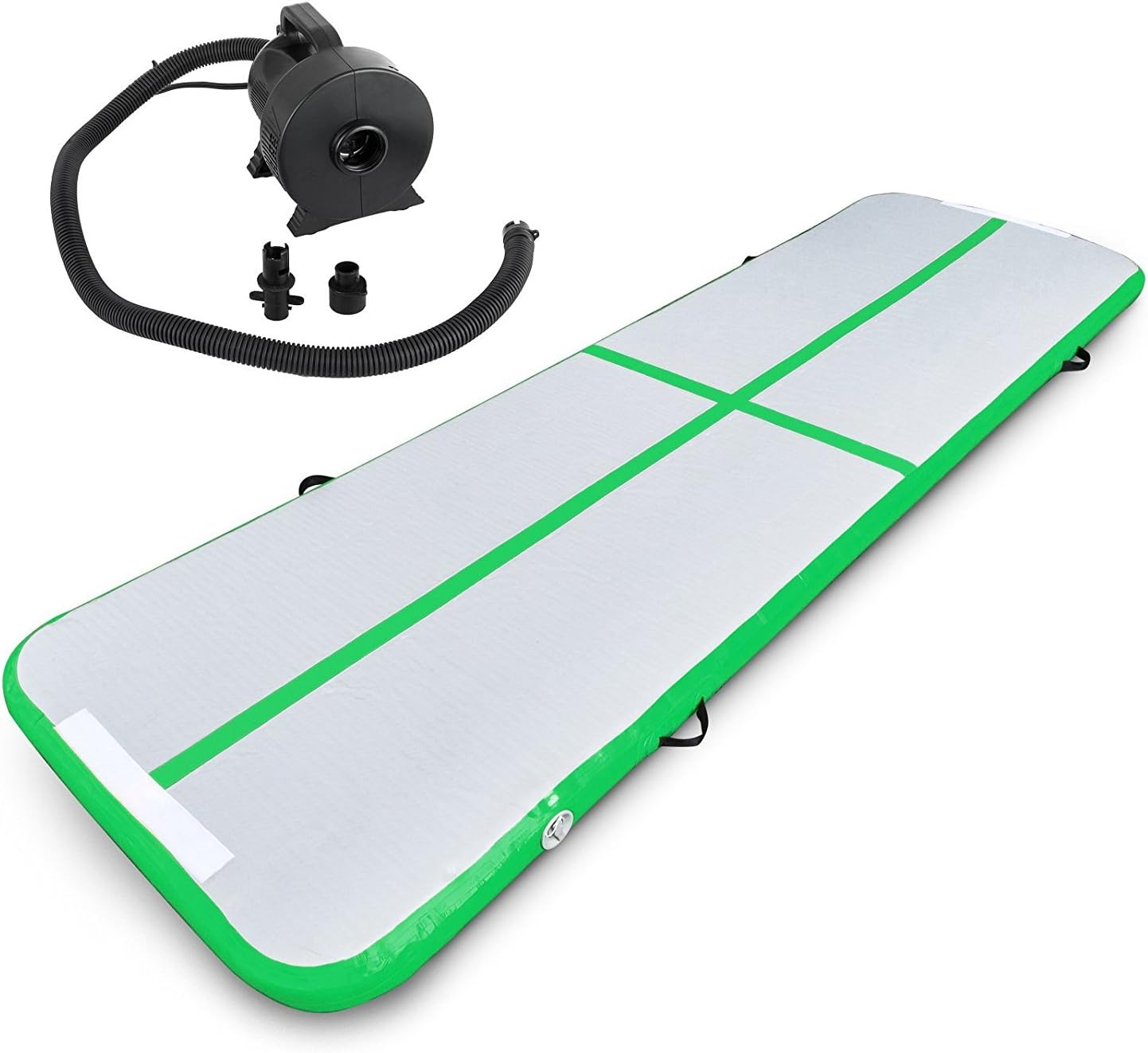 FORAVER 3Mx90cm Air Track Tumbling Mat Series Inflatable Gymnastics Mats Air Floor Mat Gymnastics Tumbling Mats for Gymnastics Training for Home 5 Colors With Pump (Mint Green 3Mx90cm+pump)