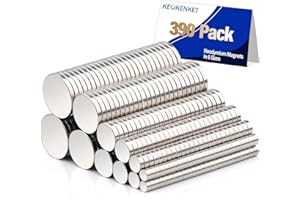 KEUKENKET 390PCS Small Strong Magnets in 6 Different Sizes,Neodymium Disc Magnets Heavy Duty,Rare Earth Magnet Small Round Magnet for Industrial