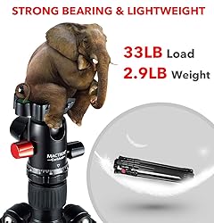 MACTREM Professional Camera Tripod with Phone