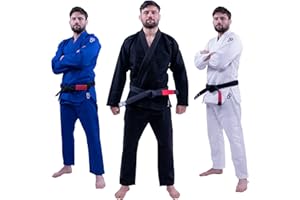 Progress Jiu Jitsu Academy Gi | Lightweight BJJ Gi with Free White Belt | BJJ Kimono for Men & Women | Durable Jiu Jitsu Gi