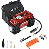 GSPSCN 6X Faster Inflation Portable Digital Car Tire Inflator with Gauge 150Psi Auto Shut-Off, Heavy Duty Double Cylinders 12V Air Compressor Pump with LED Light for Auto,Truck,Car,Bicycles,RV,SUV