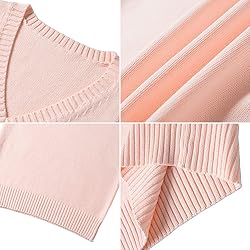 jinghuiyue Women’s V Neck Sweater Vest School
