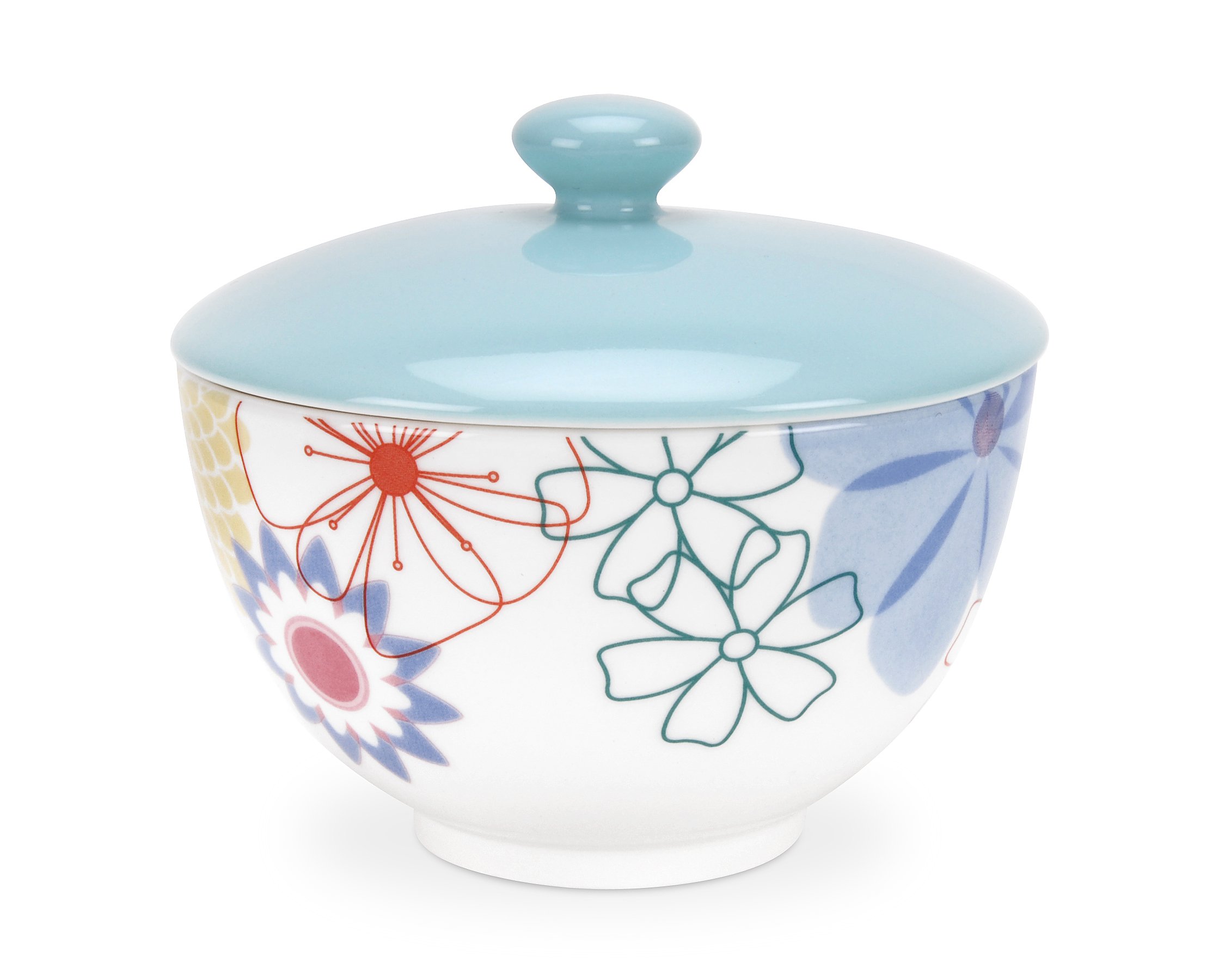 Crazy Daisy Covered Sugar Bowl