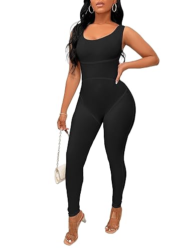 TOPSRANI Womens One Piece Jumpsuits Outfits Bodycon Bodysuit Sexy