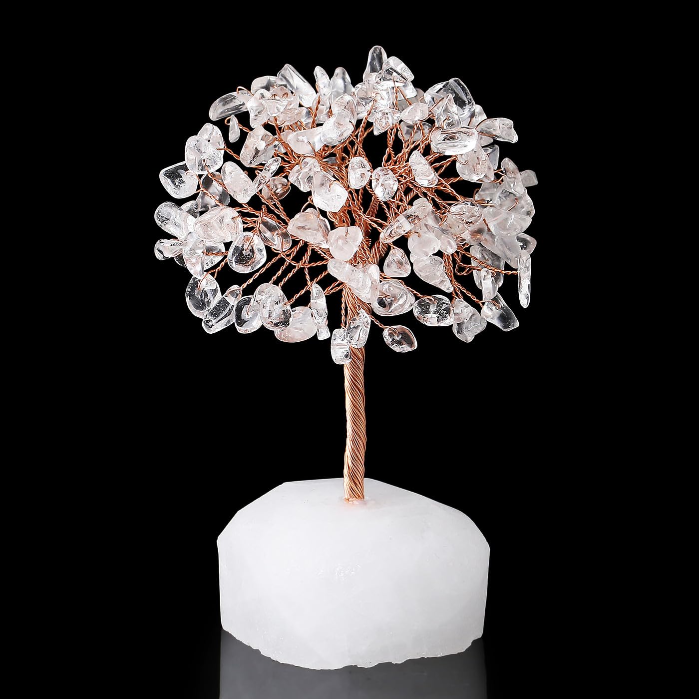 XIANNVXI Clear Quartz Tree Clear Quartz Crystal Tree of Life Healing Crystal Gifts Tumbled Gemstones Reiki Feng Shui Living Room Decor