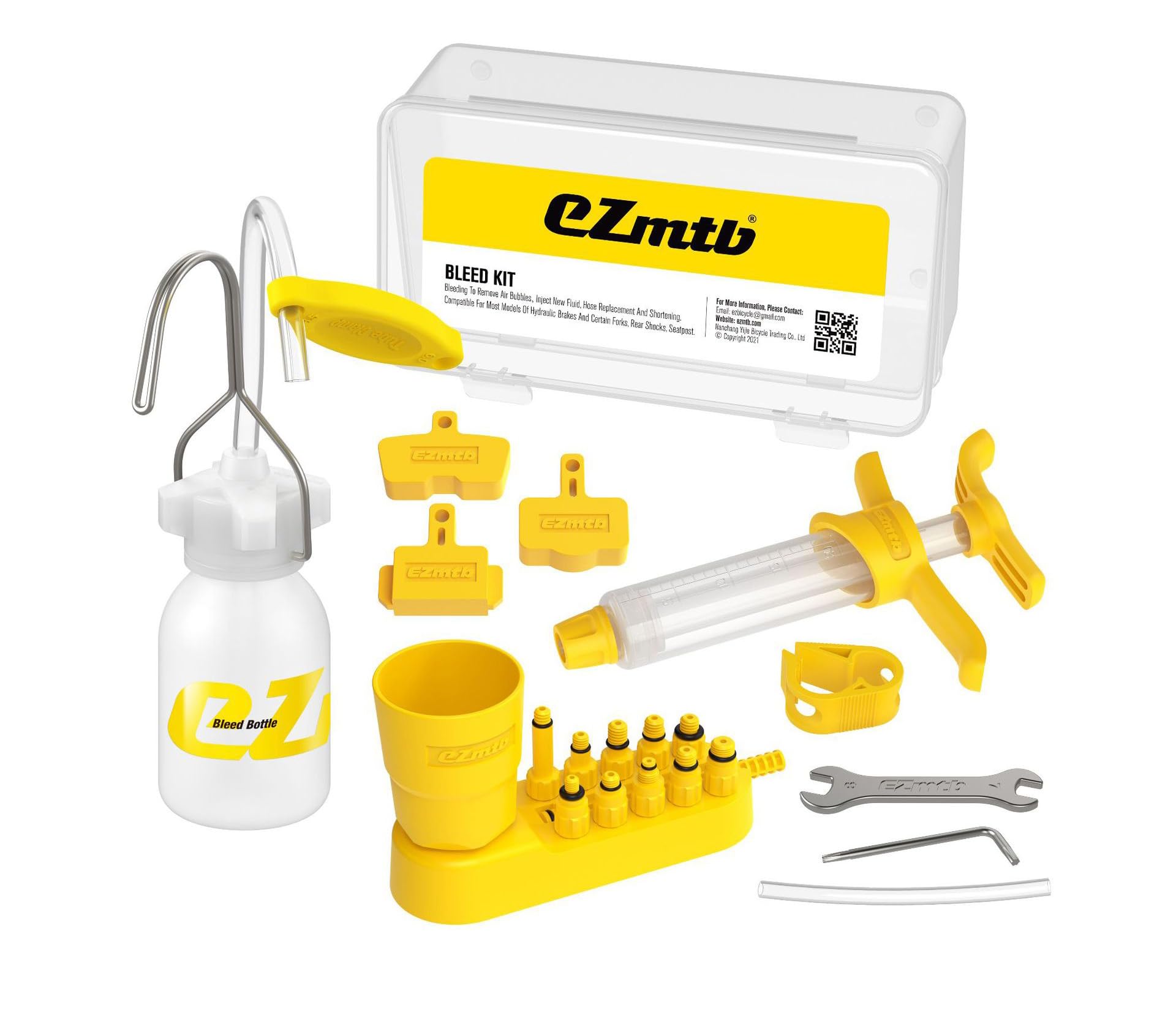 CYCEARTH Bicycle Hydraulic Disc Brake DOT Mineral Oil Bleed Kit Tools For SHIMANO, SRAM,AVID, TEKTRO, MAGURA,Tekro,HS33 Series MTB Road Bike Brake Repair Tool (Standard)