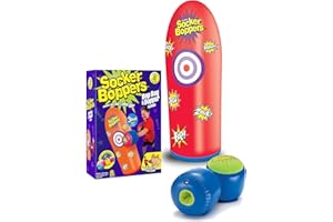 BIG TIME Socker Bopper 36'' Bop Bag with 2 Socker Boppers! Combo!, More Fun Than a Pillow Fight, Heavy Duty Vinyl, Spring Back Action