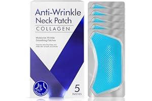 NECALON Neck Wrinkle Patches, 5PCS Anti Wrinkle Collagen Tapes Firm and Moisturize Skin for Neck, Natural Plant Extract Formula Improve Fine Lines and Dullness