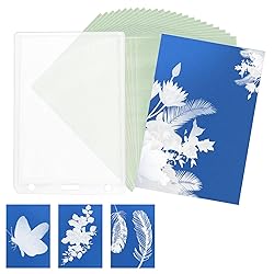 24 Pcs Sun Print Paper Kit, A7 Cyanotype Paper