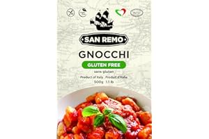 San Remo Italian Potato Dumplings, Ready to Boil & Eat, Non-GMO, Gluten-Free, Vegan Gnocchi, 500g