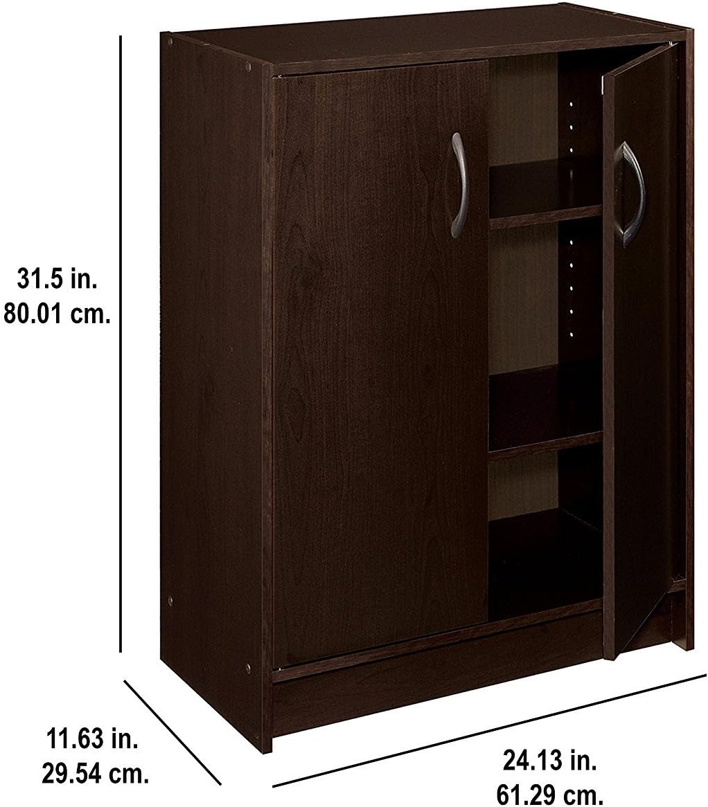 ClosetMaid 8925 2-Door Stackable Laminate Organizer, Espresso: Home & Kitchen