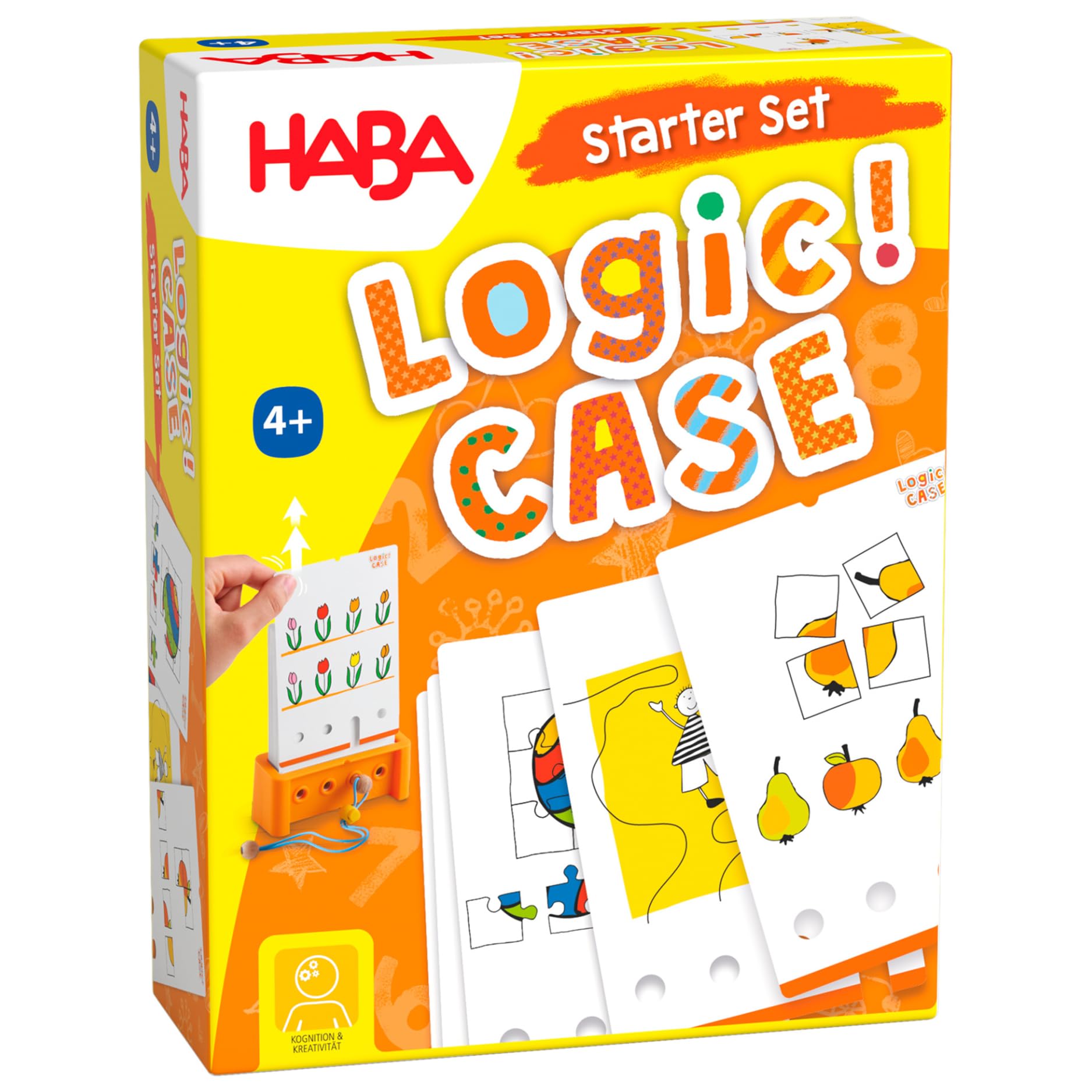 HABA Logic CASE Starter Set for Children 4 Plus | Engaging Learning Activity with 77 Puzzle Challenges | Early Thinking Game for Independent Play, Problem Solving, Concentration and Skill Development