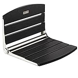 Waterproof Folding Shower Seat, Poly Lumber Wall