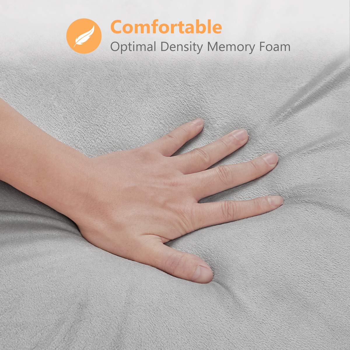 OasisSpace Side Wedge Pillow for Sleeping, Side Sleeper Body Back Positioners for Back Pain, Curved Shaped Turning Wedge Pillow for Side Sleeping, 30 Degree Triangle Foam Wedge Pillow